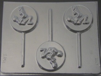 148x Round Her On Him Sex Chocolate or Hard Candy Lollipop Mold